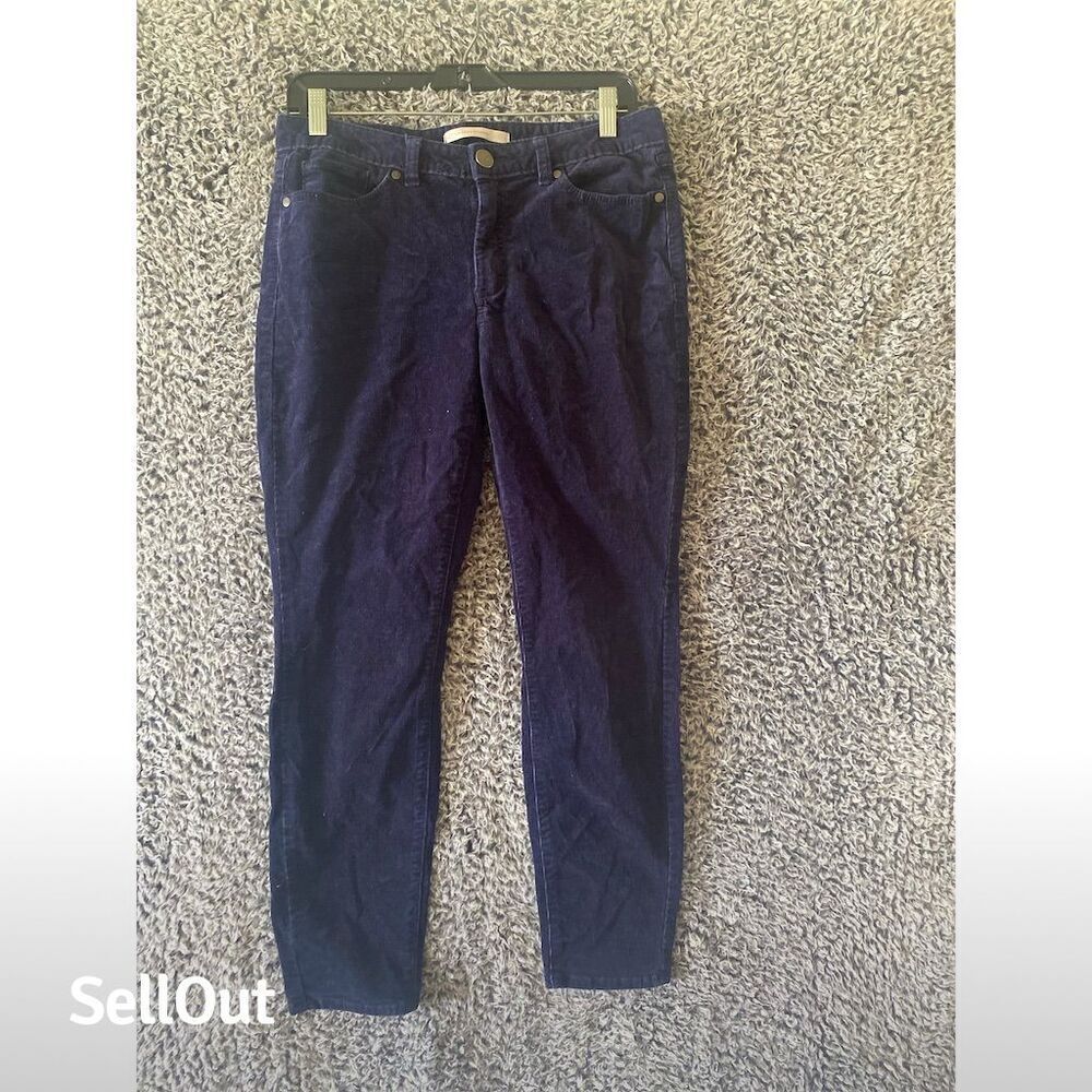 Lauren Conrad Women's Size 8 Blue Corduroy Jegging Pants Casual